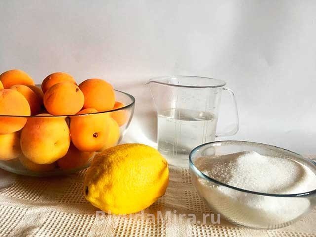 Абрикосы лимон сахар