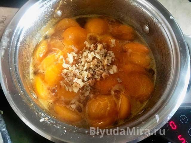 Варенье из абрикосов с грецким орехом рецепт на зиму