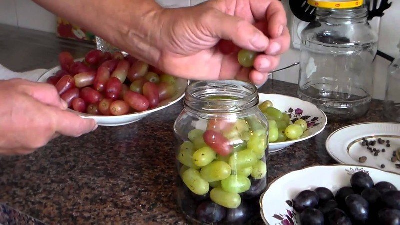 Заготовки из винограда
