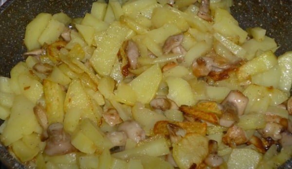 Жареная картошка со шкварками