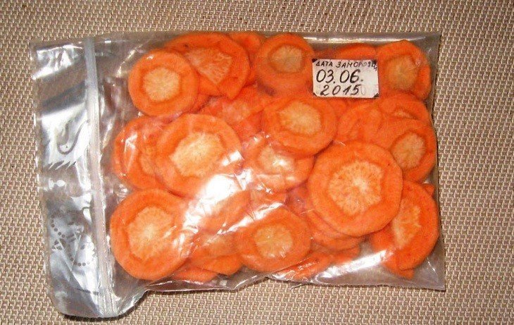 Нарезка моркови ломтиками