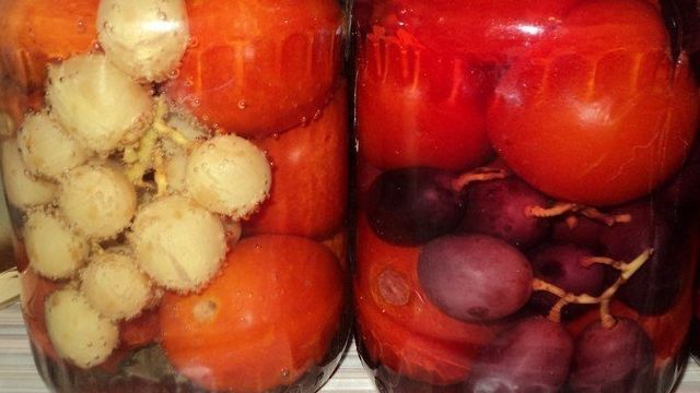 Рецепт маринования виноградных помидоров. Шикарные помидоры с виноградом на зиму