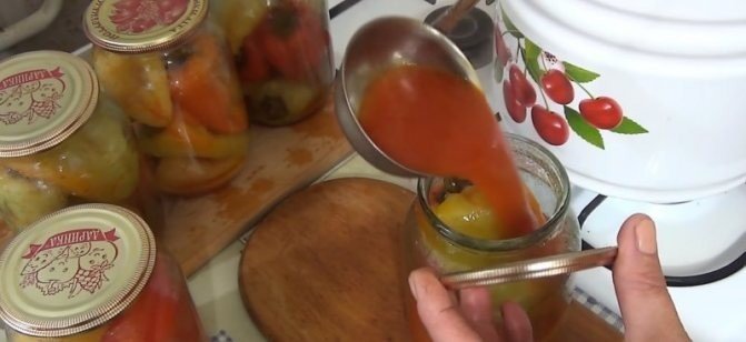 Заготовки на зиму перец болгарский в томатной заливке